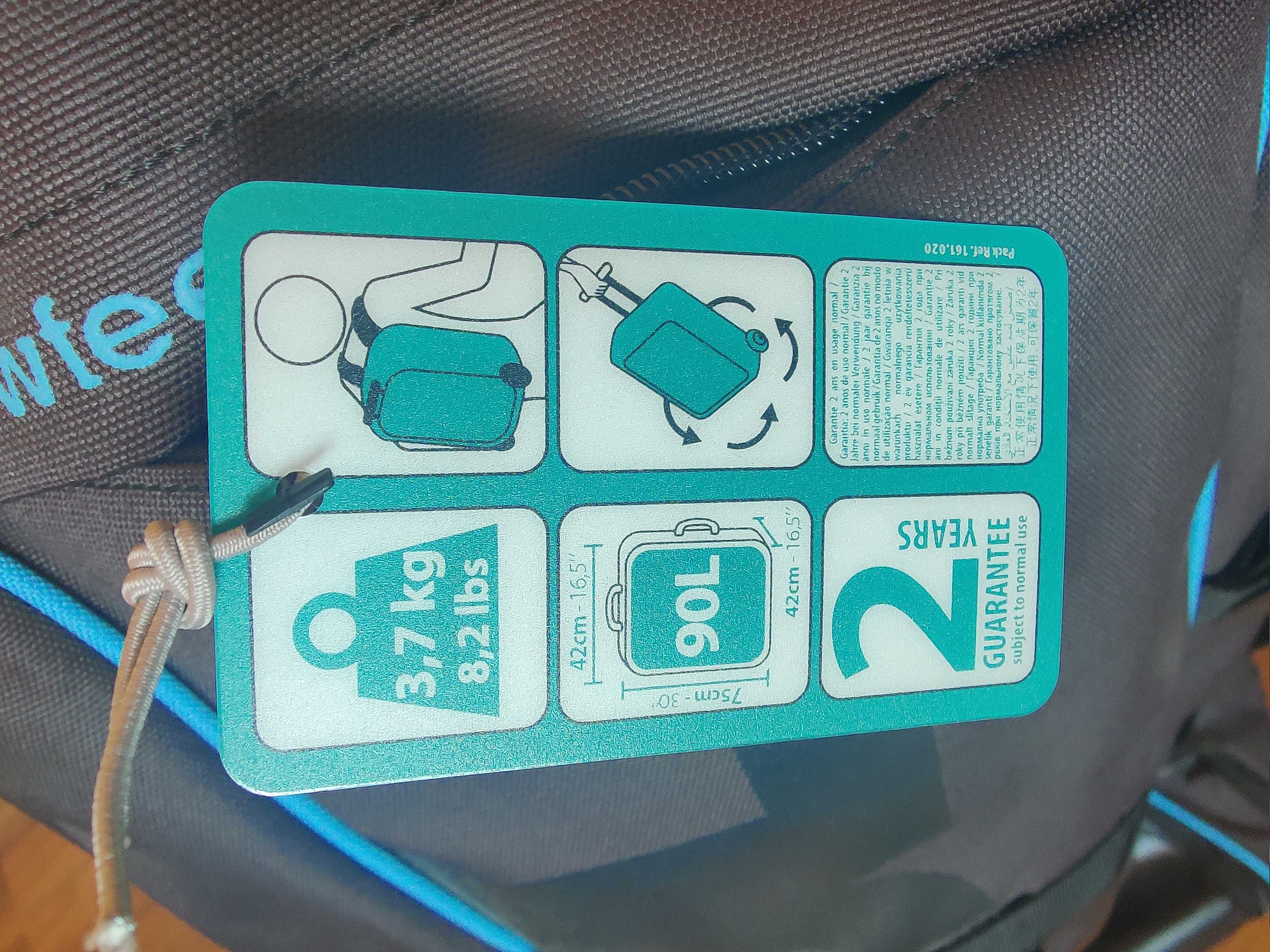 Mochila de interrail e mala de viagem