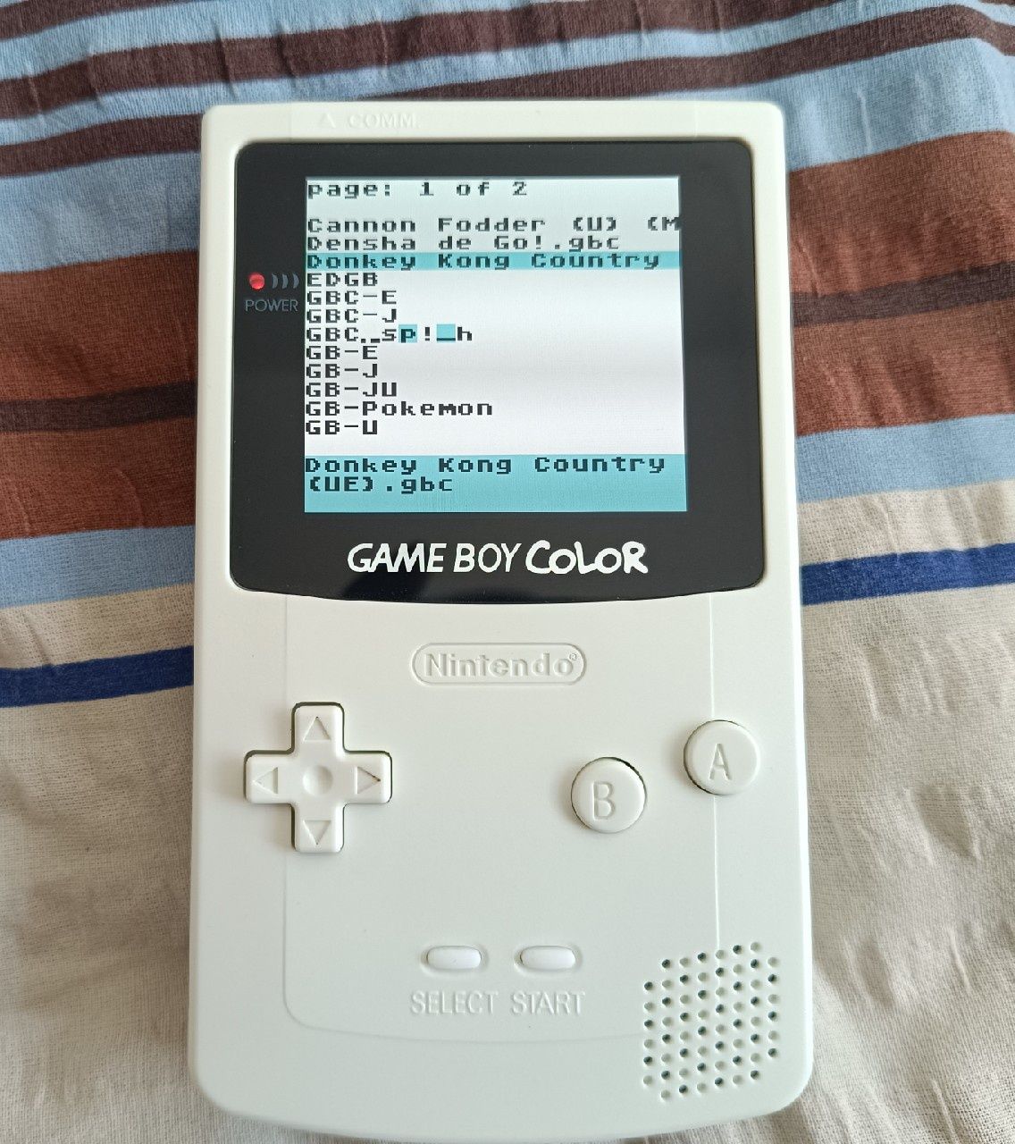 Nintendo GameBoy Color z ekranem OLED i nagrywarką