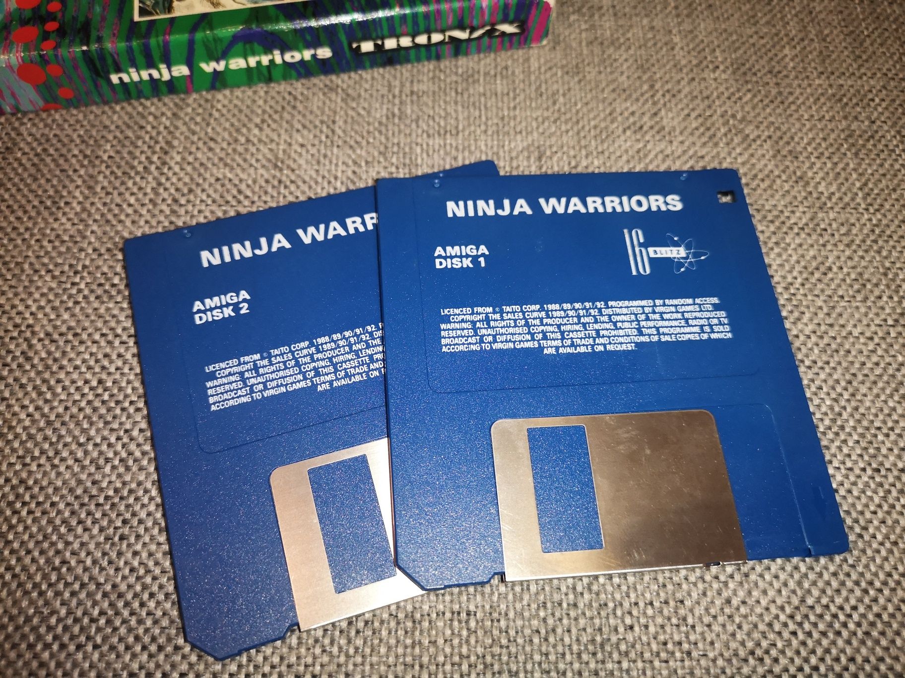 Ninja Warriors AMIGA gra BOX Retro 1989 (kioskzgrami)