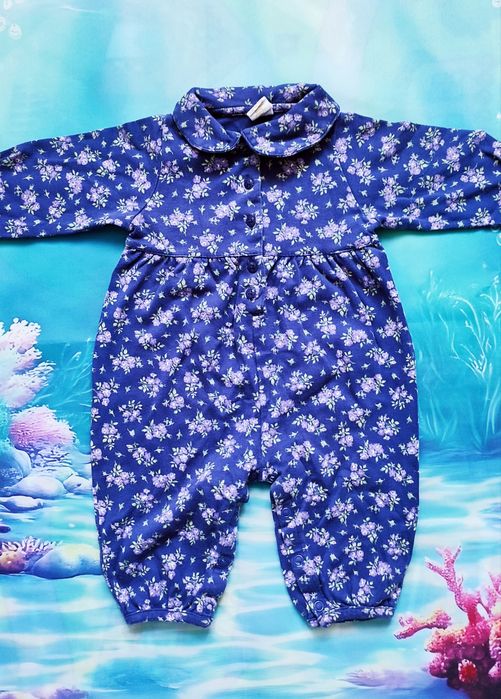 GAP Piżama Pajac Rampers Śpiochy dla dziewczynki r. 6-12mies