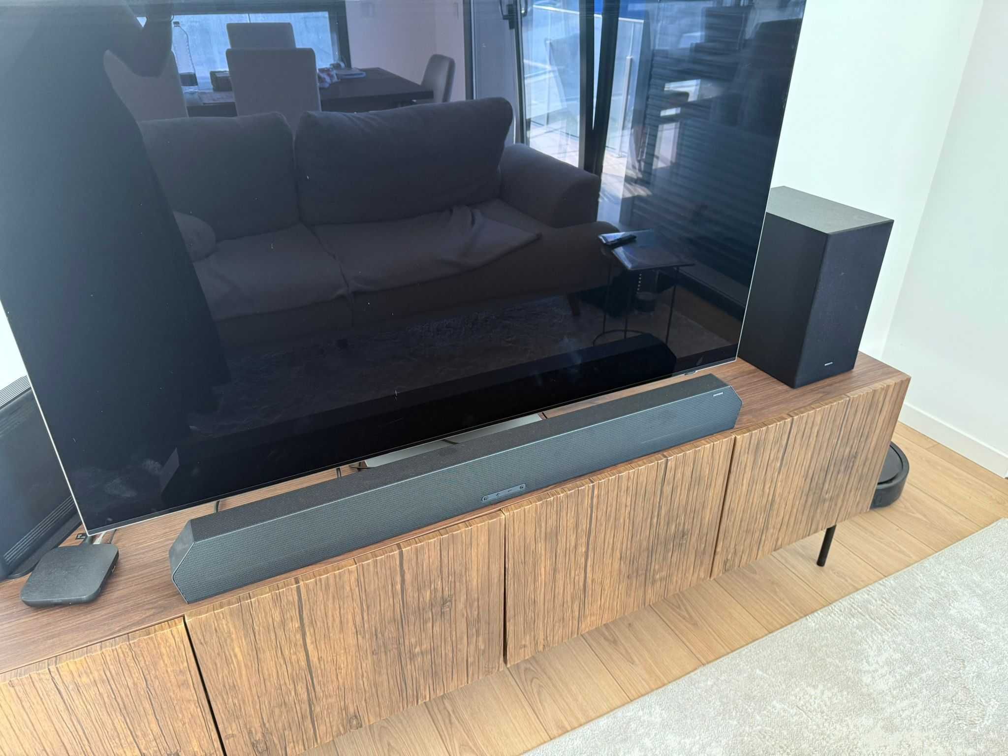 Coluna de Som Samsung + Subwoofer – Graves potentes
