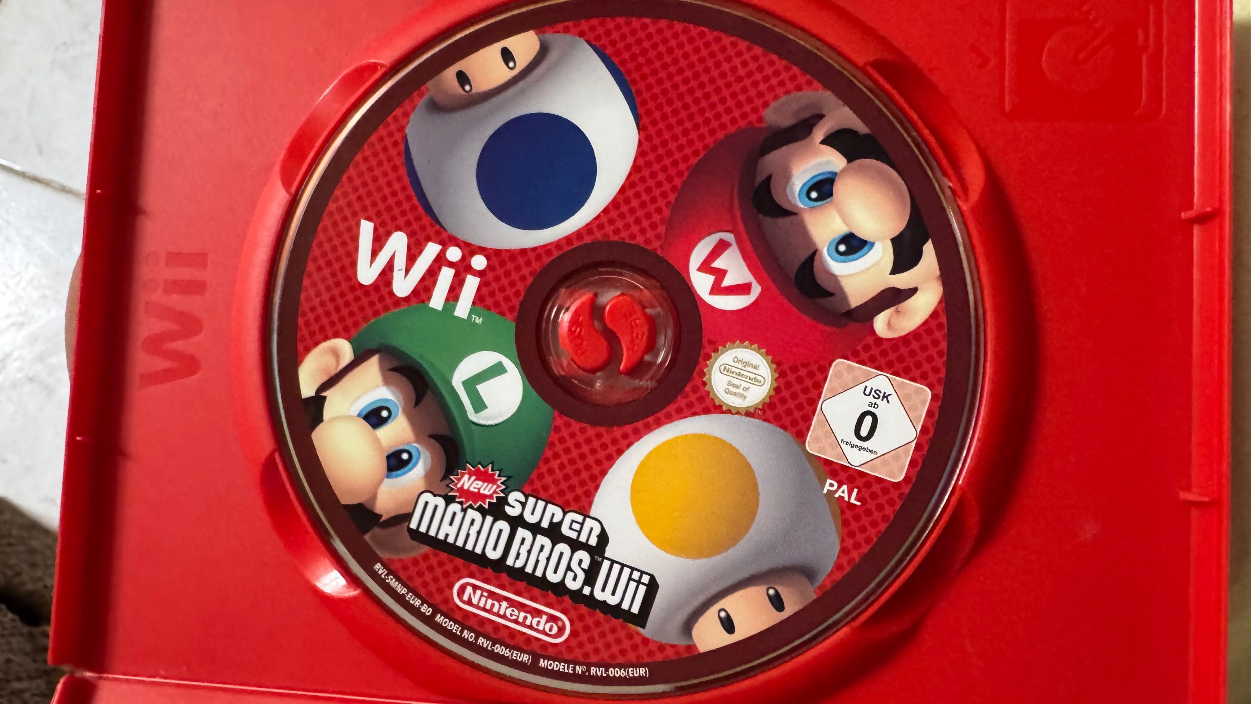 Wii + Comandos + Jogo Super Mário Bros + sensor