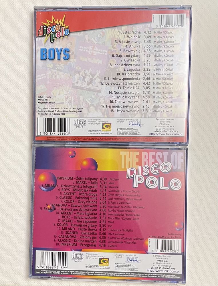 Disco Polo the best of Boys Bawmy się zestaw 2xCD