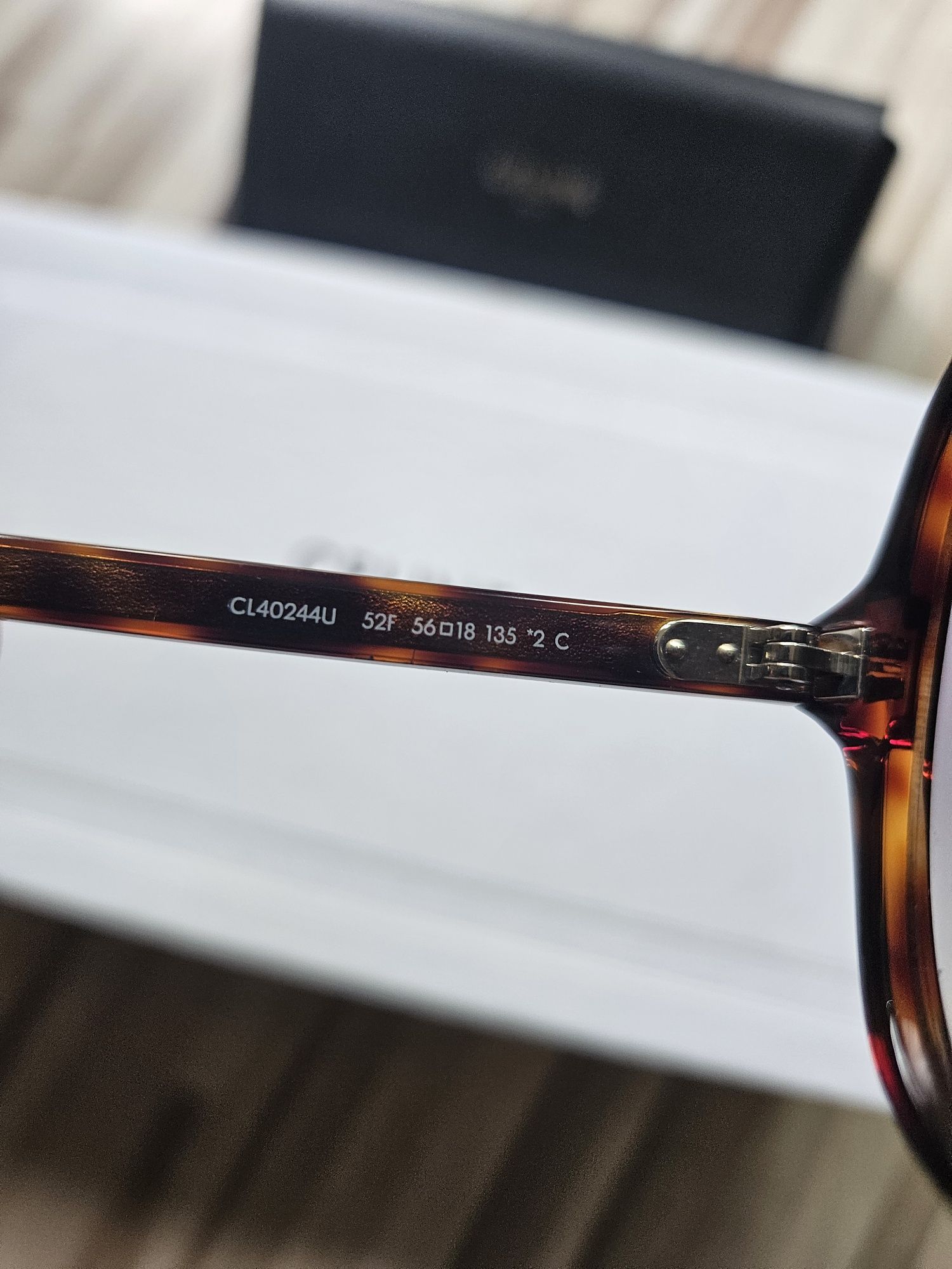 Brązowe Okulary przeciwsłoneczne Celine Paris