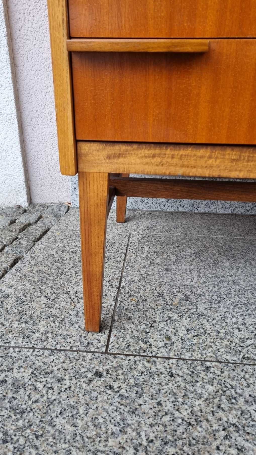 Sekretarzyk Highboard Design PRL Lata 60 Czechosłowacja Mezulanik