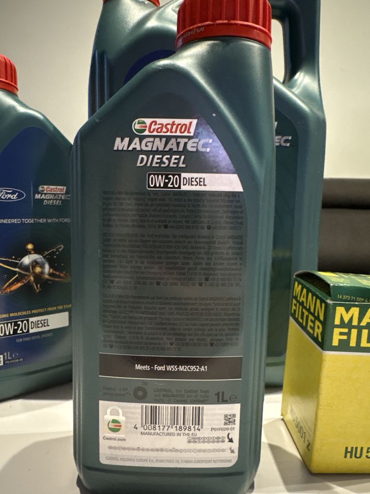 Castrol Magnatec 0W-20 Ford + filtr oleju