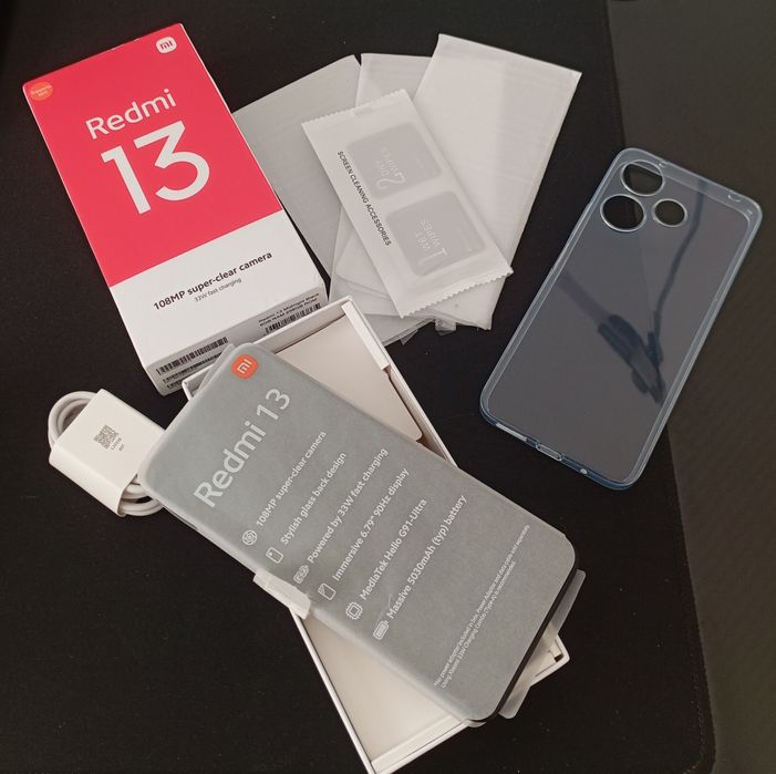 Nowy Redmi 13 | 8/256Gb | 108 MP  |Czarny. W prezencie: Etui + 3 szkła