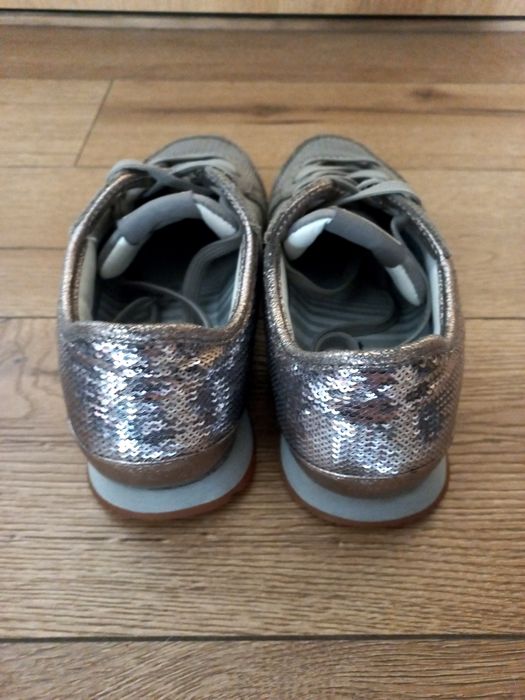 Sneakersy Pepe Jeans 37 szare błyszczące