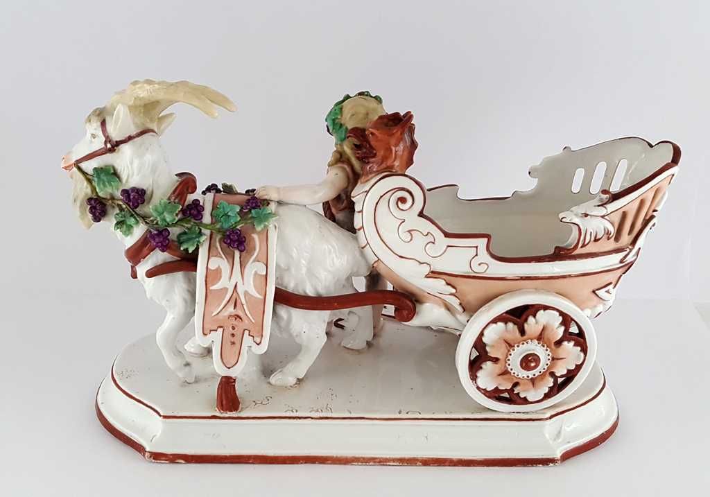 Porcelanowa figura Rydwan Bachusa - KPM - 1887/1905