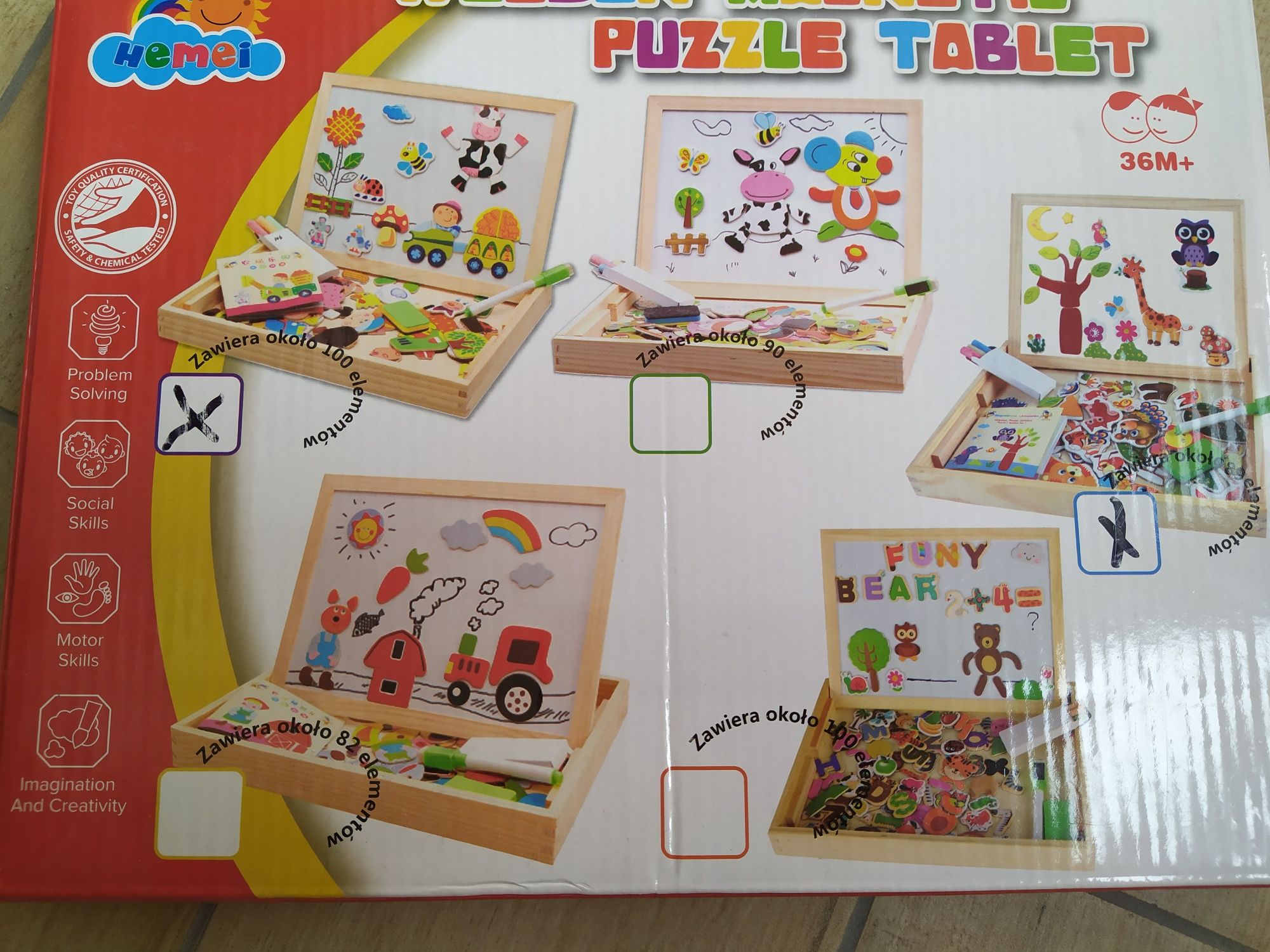 Dużd puzzle mahlgnetyczne - dwa zestawy w jednym