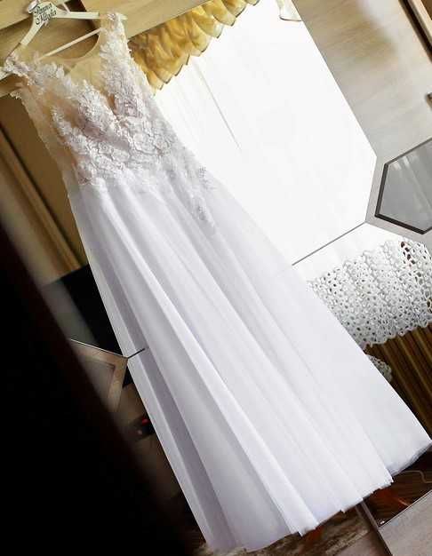 Sprzedam piękną białą  suknię ślubną !!