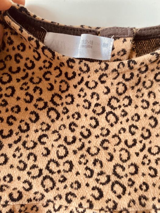 Платье стильное леопардовое Зара размер 86