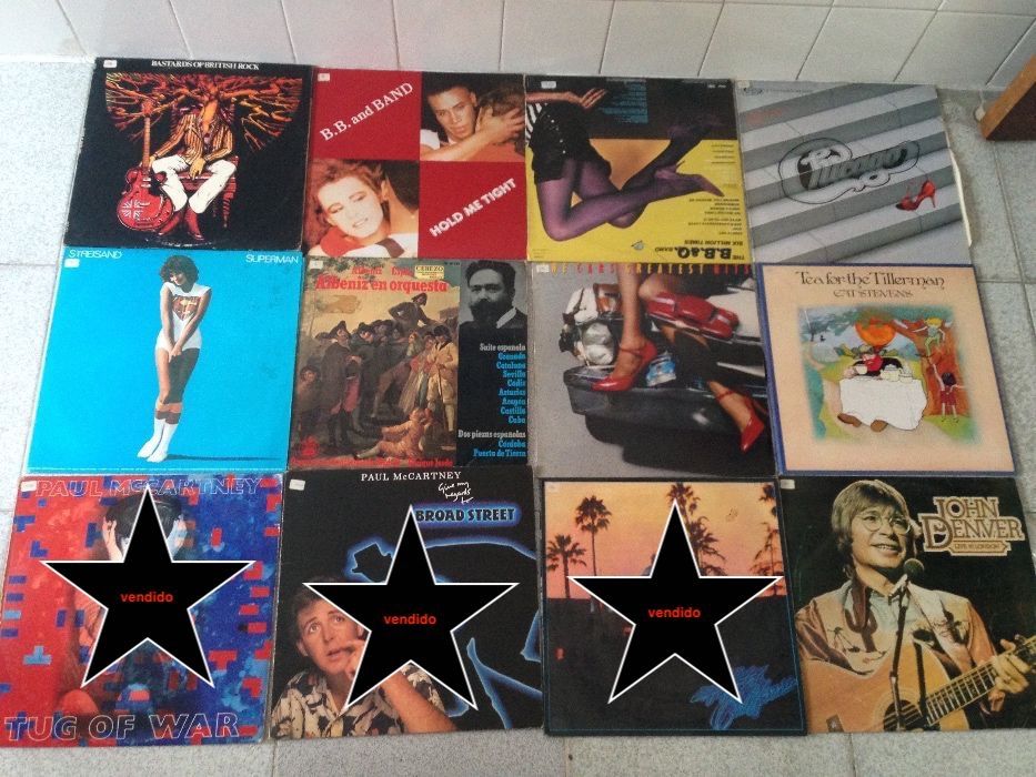 Oportunidade!! + Muitos DISCOS VINIL antigos (Décadas 70, 80, 90)