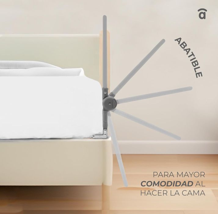 Barreira proteção cama bebé