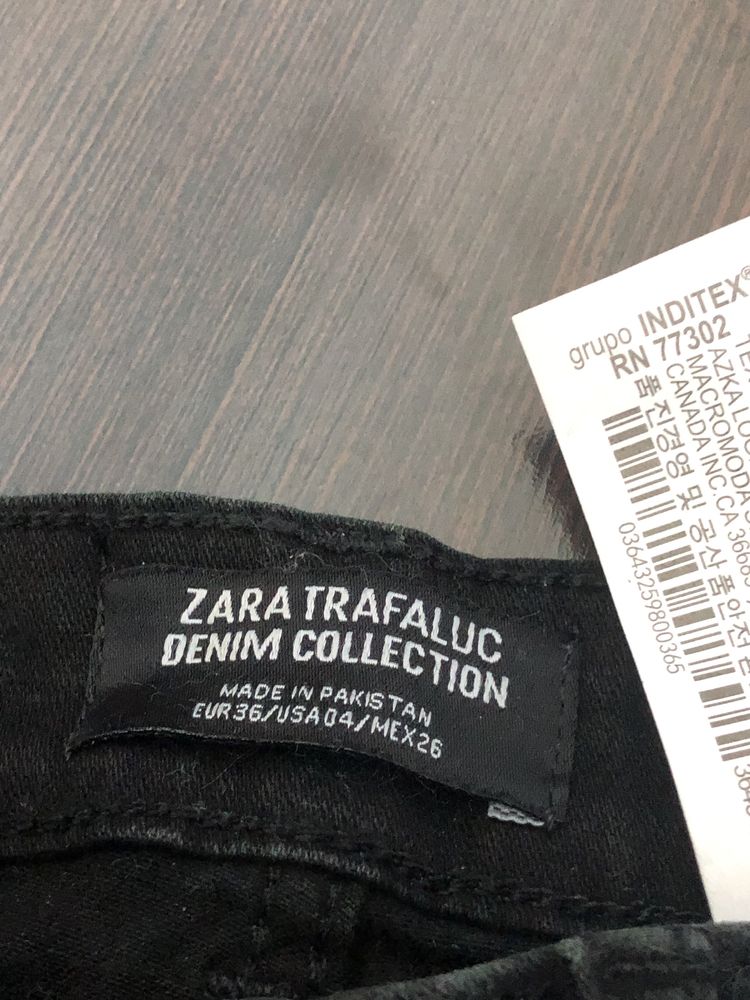 Calças de ganga Zara pretas 36
