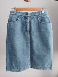 Jeansowa spódnica długa 100% bawełna