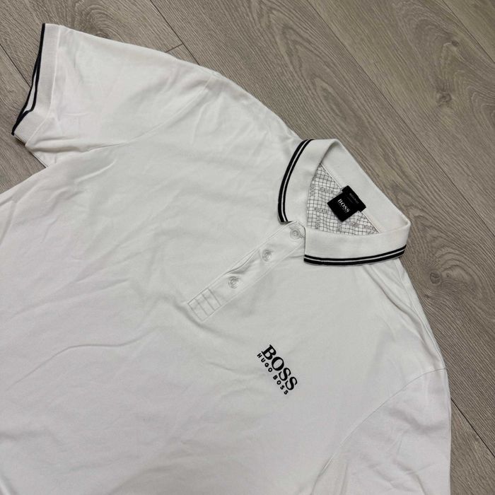Стильна Біла Поло Футболка Хуго БОСС Hugo BOSS Regular Fit, розмір XL