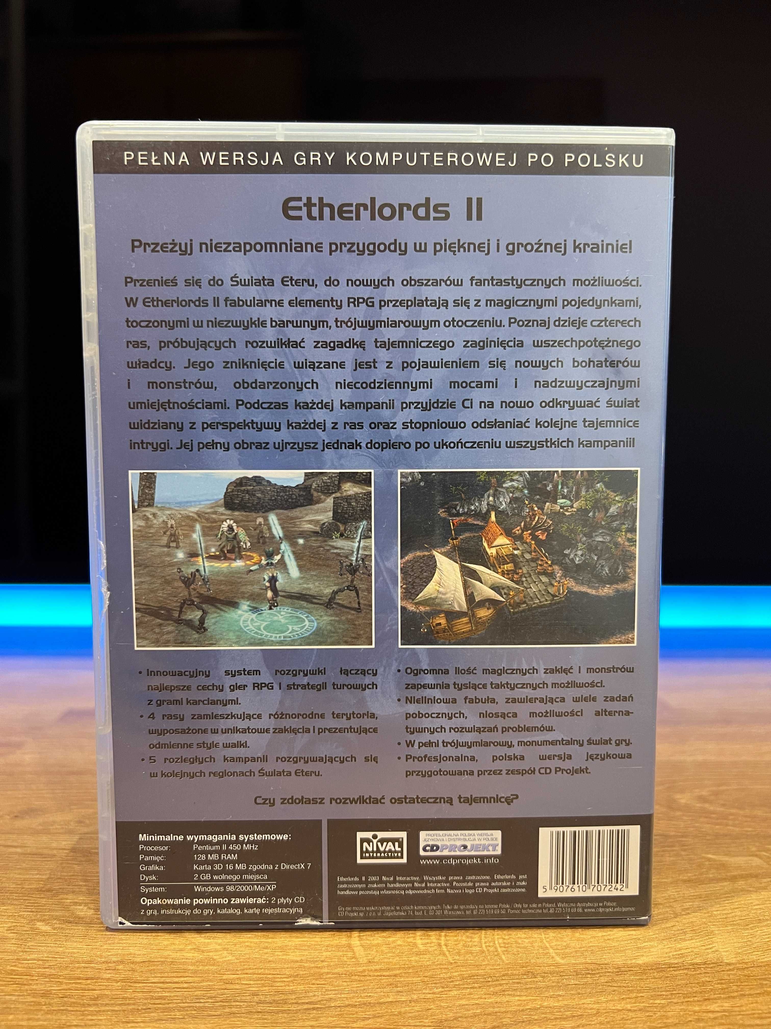 Etherlords II 2 (PC PL 2003) DVD BOX polskie wydanie eXtra klasyka