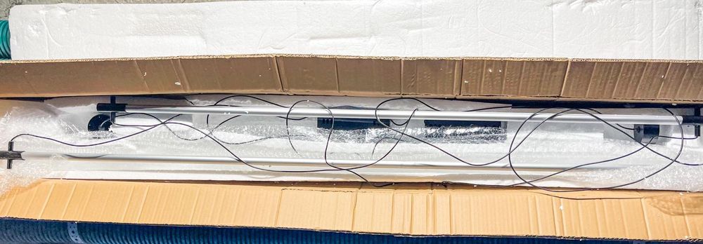 Lampa LED prosta wisząca 150 cm