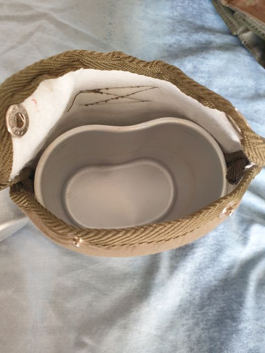 Cantil USA Militar Campismo Messe Aluminio Garrafa Panela