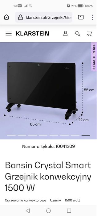 Grzejnik konwekcyjny KLARSTEIN