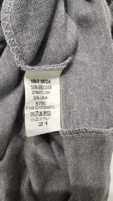 M&G Moda sweterek szary w cętki rozm. Uni nowy