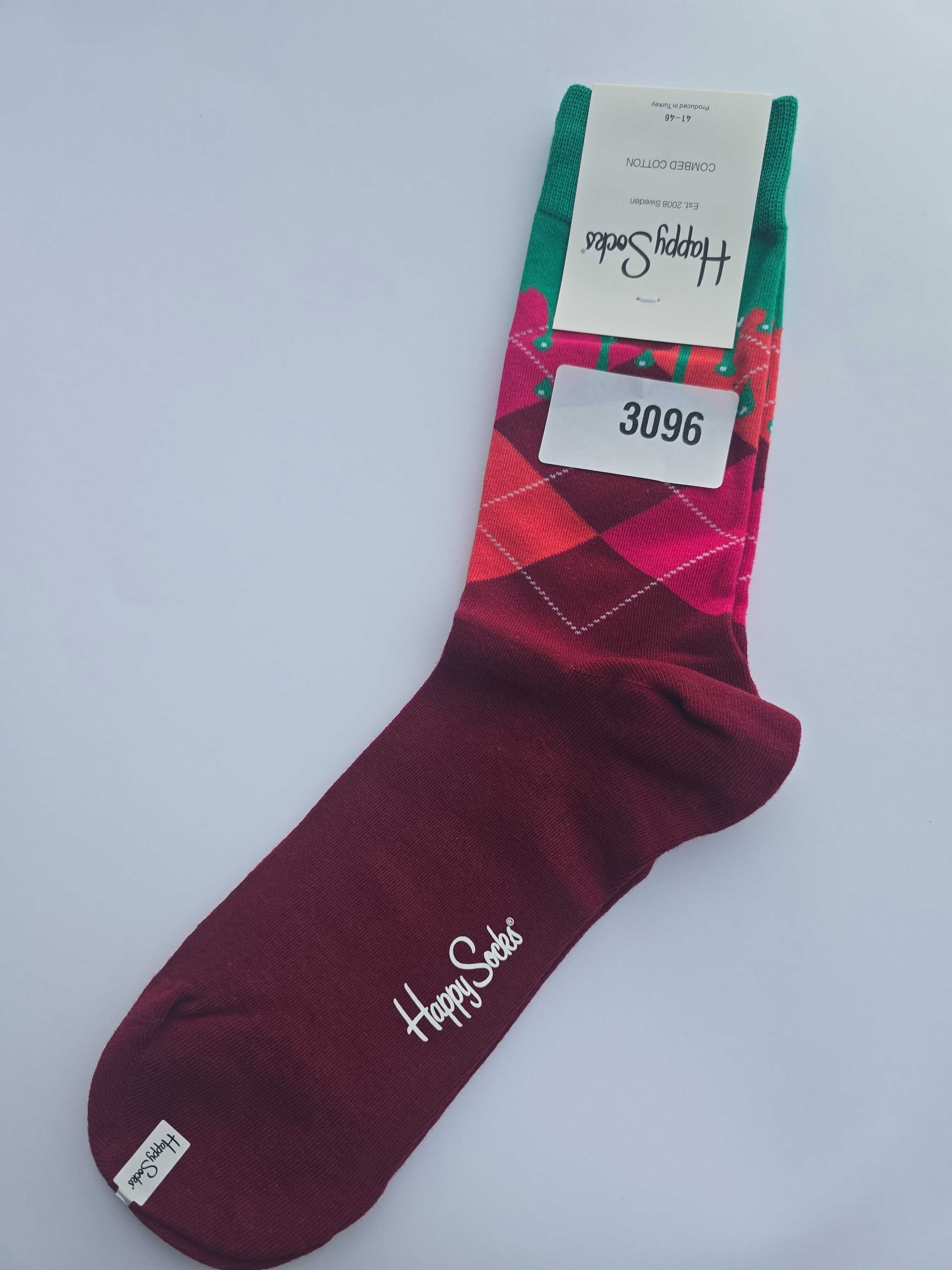 Kolorowe skarpety Happy Socks unisex rozmiar 41-46 (3096)