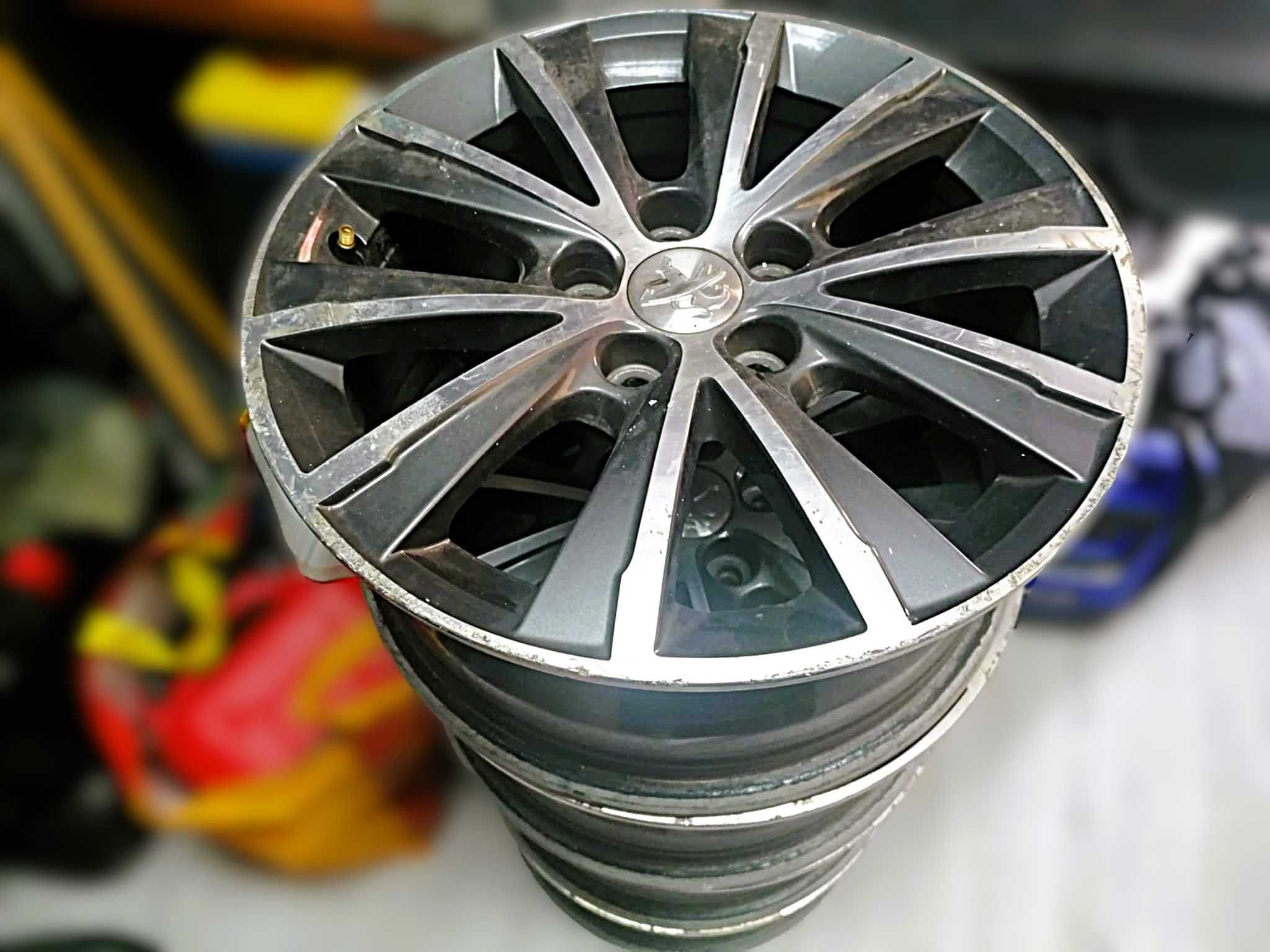 4 Jantes Peugeot ALLURE Originais com riscos 16" 5x108