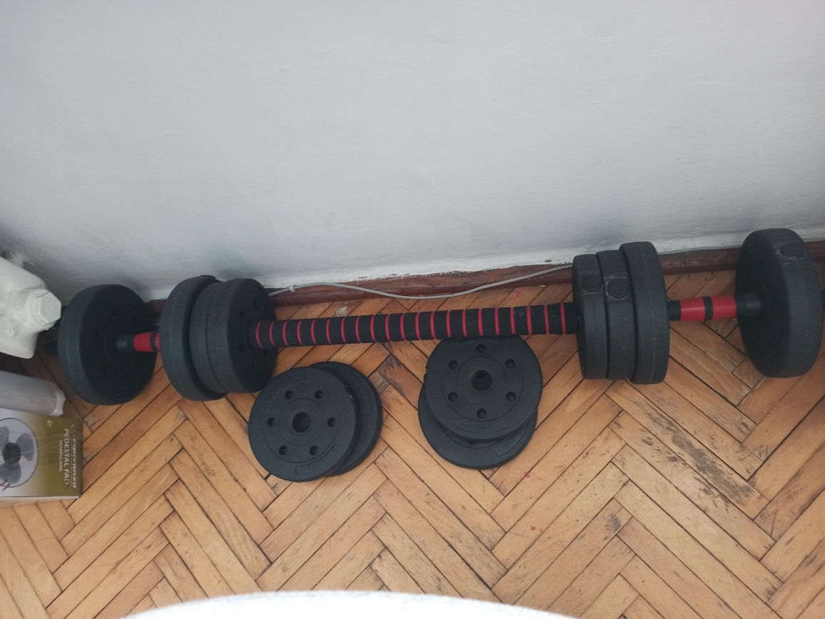 Zestaw hantli bitumicznych 2x10kg