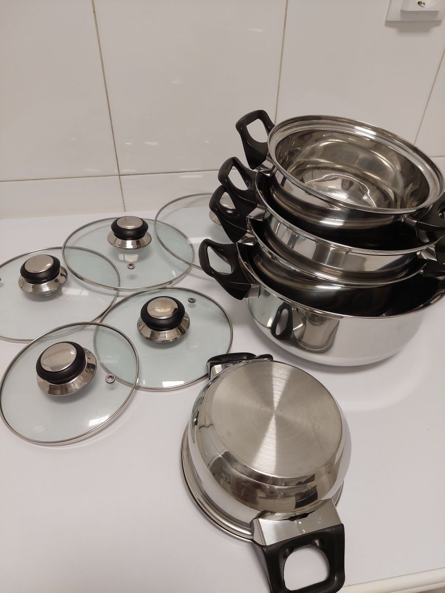 Conjunto de Tachos Completo ( 9 peças)