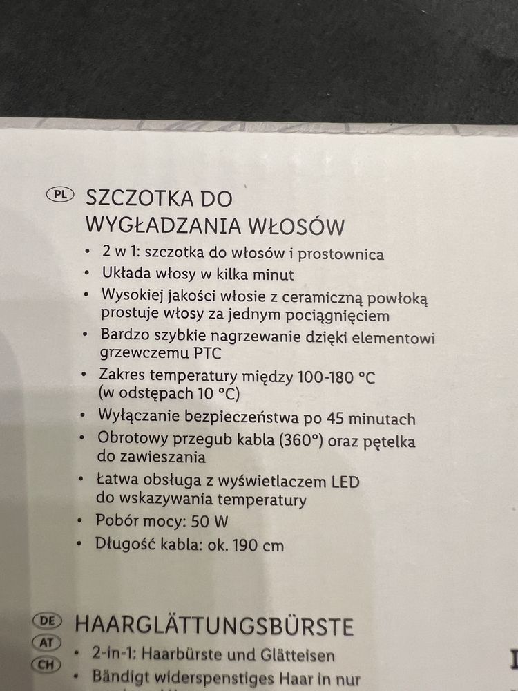 Szczotka do wgładzana włosow