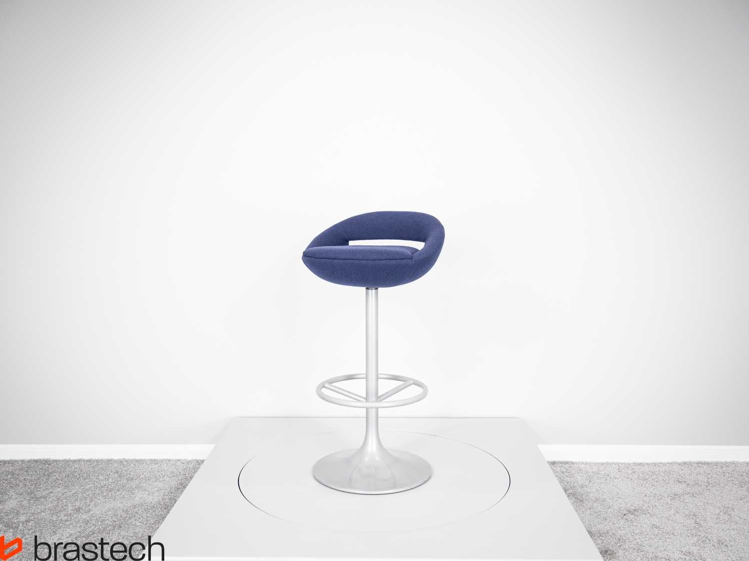 Wysokie krzesło hoker 76 cm obrotowe nowoczesne
