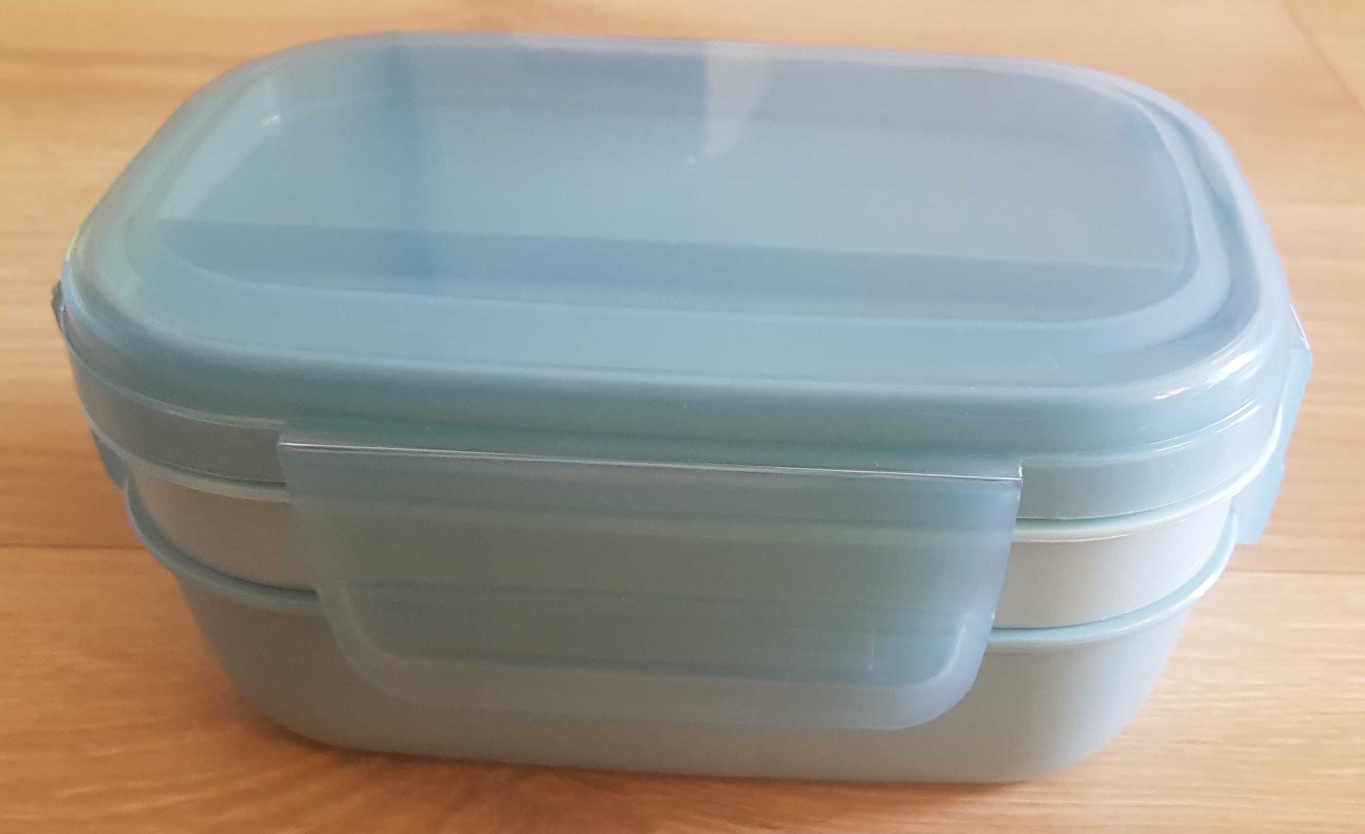 Pudełko lunchbox z przegródkami NOWE pojemność 1650ml z uszczelnieniem