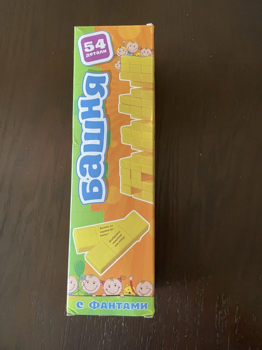 Настольная гра "Башня з фантами" 54 блоков 28*8*8см