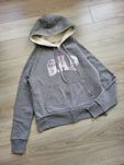 Bluza GAP 34 XS szara ocieplana kaptur