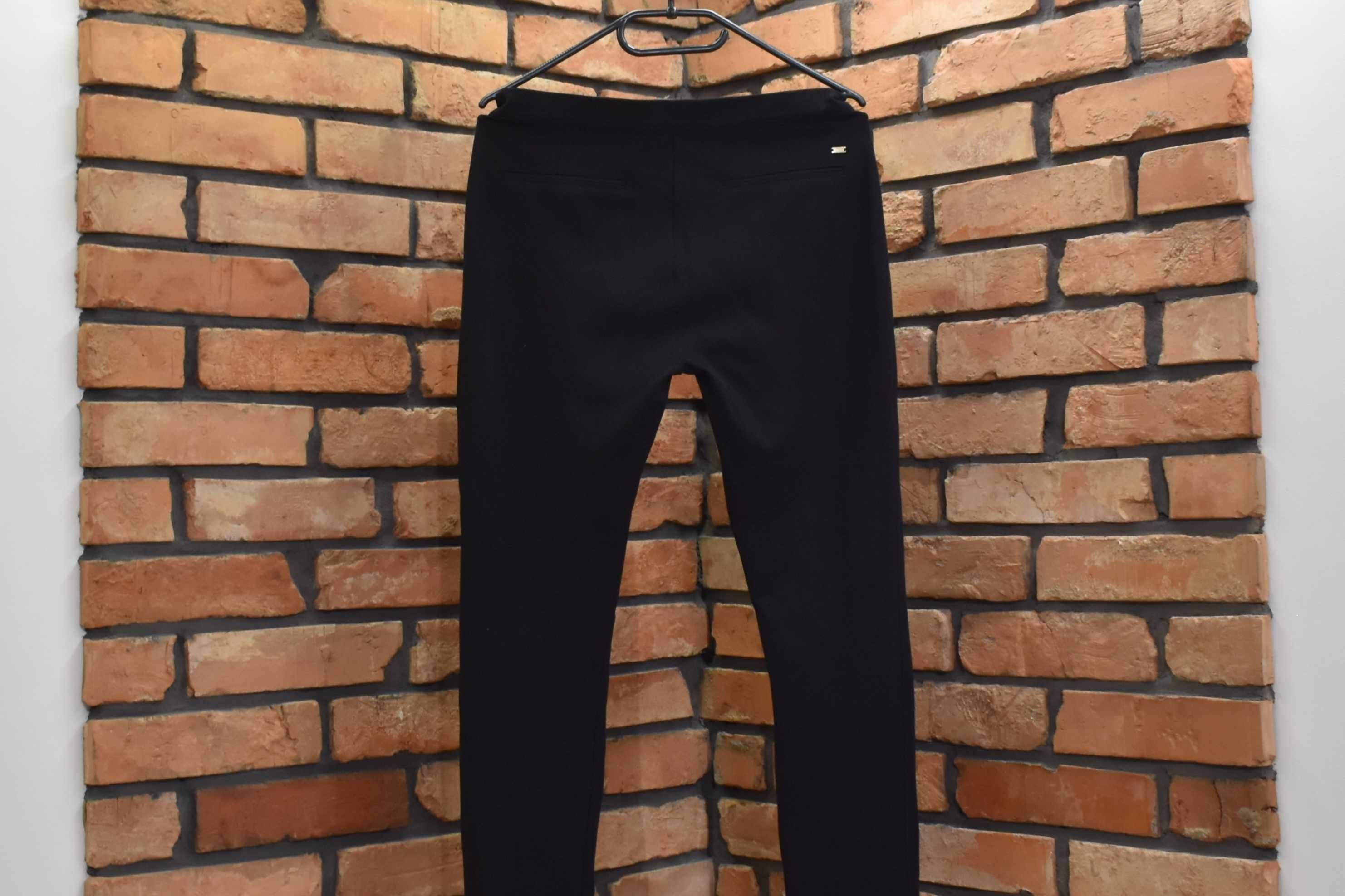 Tommy Hilfiger czarne eleganckie spodnie stretch oryginał 36 S 8
