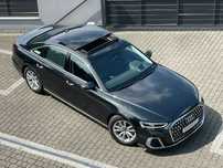 Audi A8 Panorama_Hak_Masaż_Wentylacja_Head Up_Webasto_GWARANCJA do 2028_FV 23%