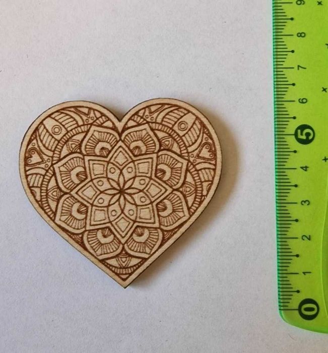 Drewniane serce z grawerem
