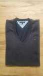 Sweter, bluza w serek TOMMY HILFIGER - rozmiar M/L