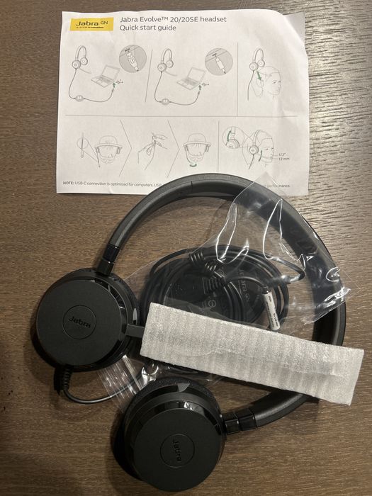 Sluchawki z mikrofonem Jabra Evolve 20