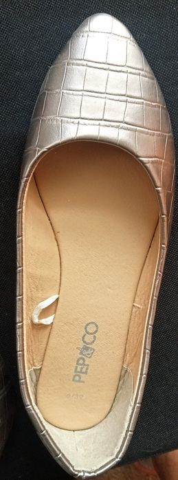 Baleriny złote,nowe, rozm.39 Pep&co