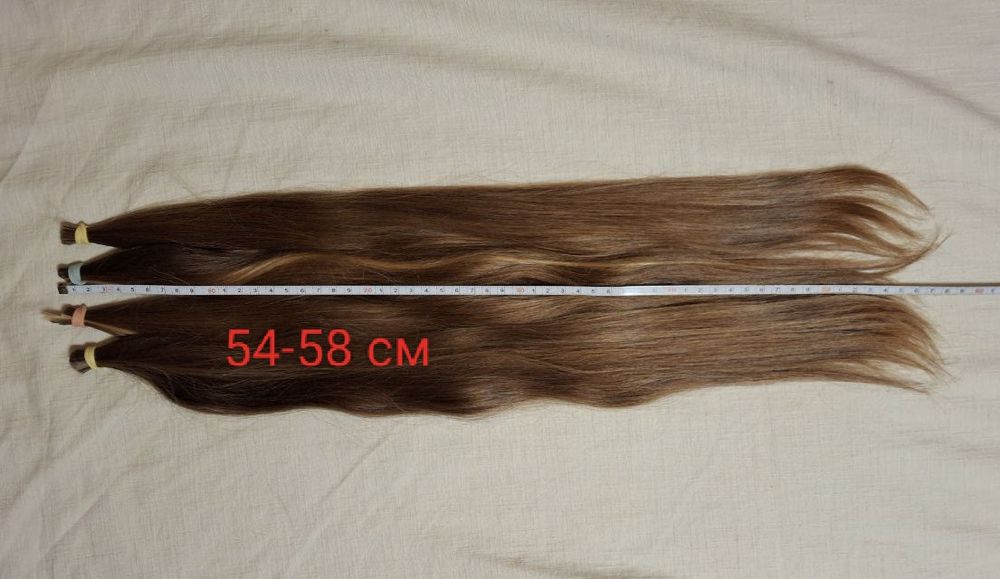 Продам детяче русяве волосся 54-58 см