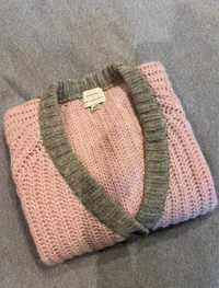 Piekny sweter Bohemi Soul vintage róż M/L