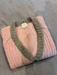 Piekny sweter Bohemi Soul vintage róż M/L