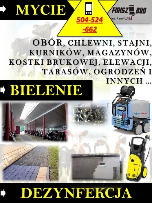 BIELENIE MYCIE Białkowanie OBÓR KOSTKI Brukowej, Elewacji,Ogrodz TANIO