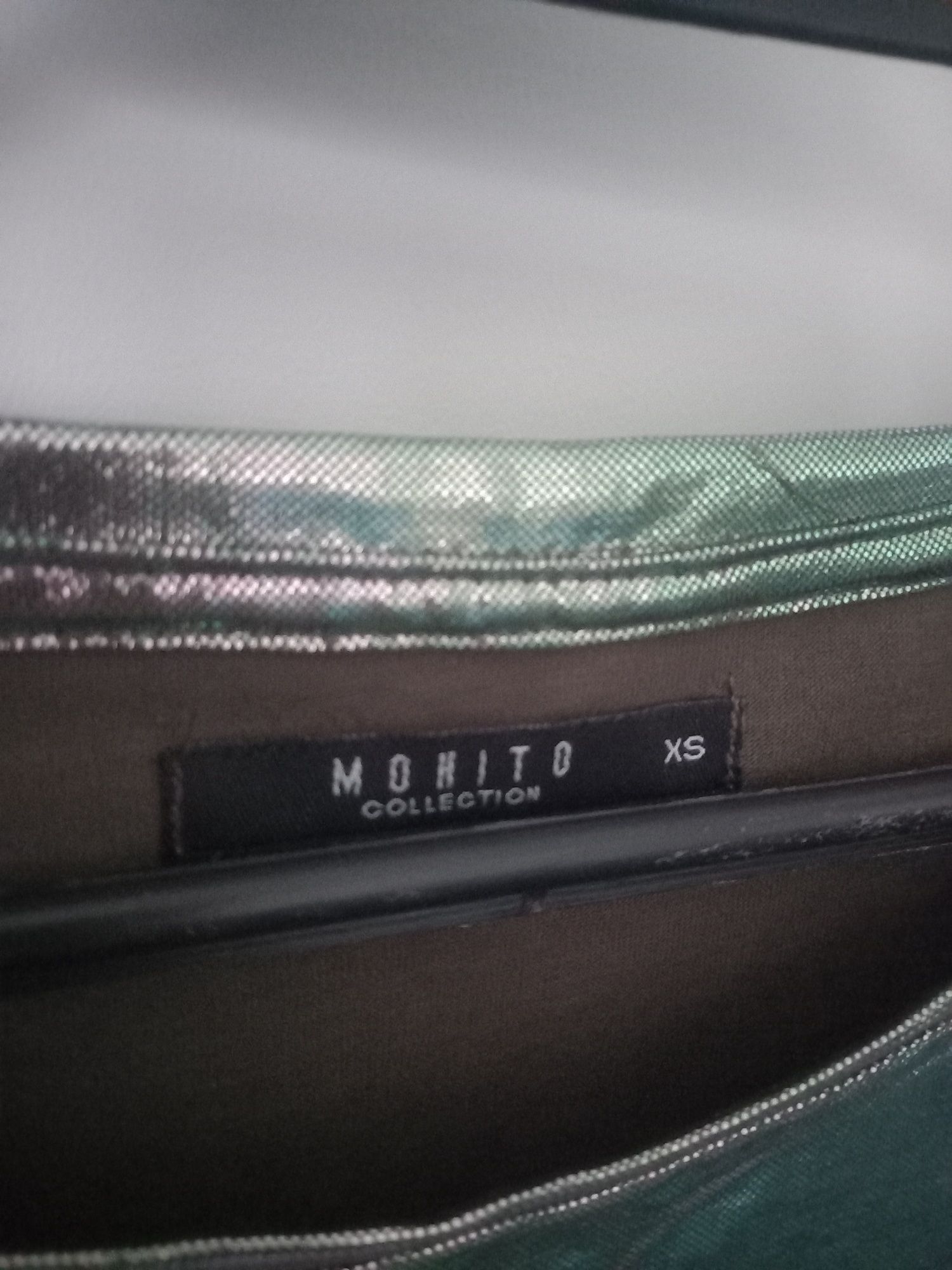 Srebrna bluzka sylwester mohito