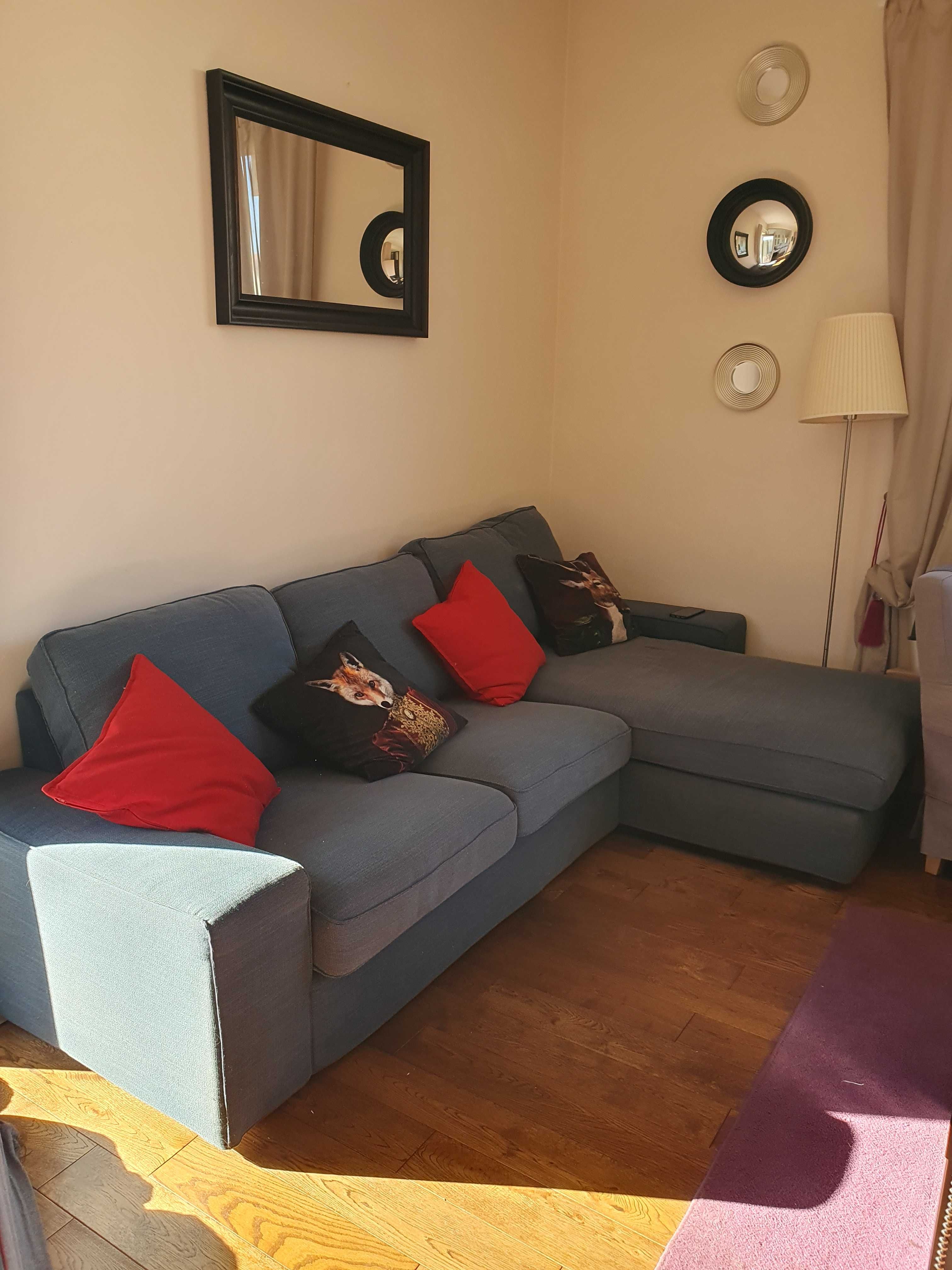 Sofa 3 osobowa z szezlongiem KIVIK