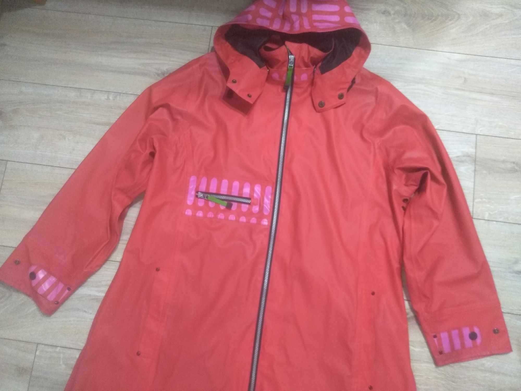 Blaest by Lilleboae red rain jacket coat XXL płaszcz premium