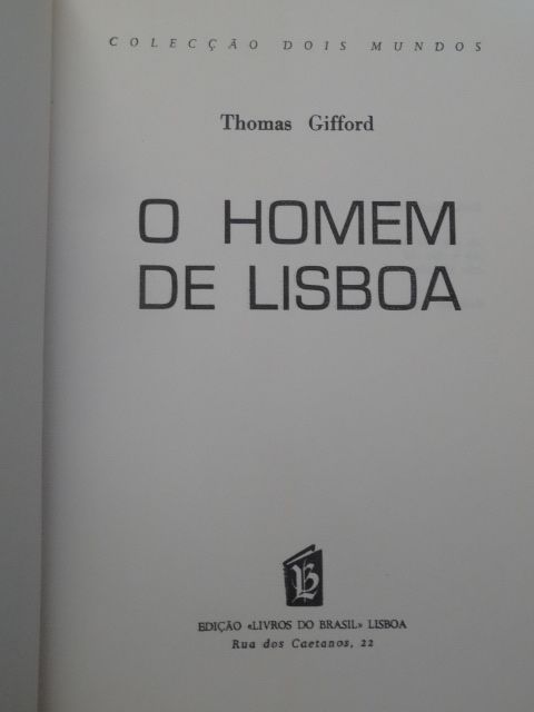 O Homem de Lisboa de Thomas Gifford