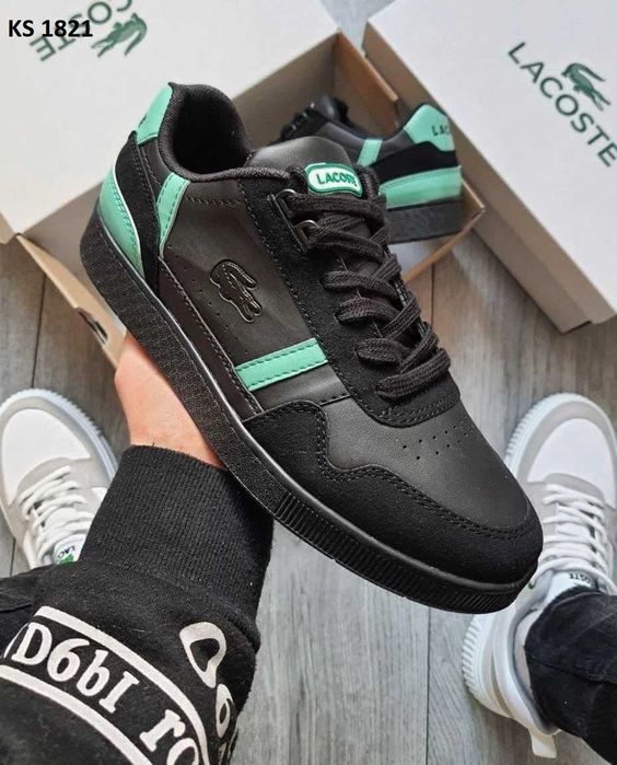 Кросівки Lacostе Black Green. АРТ: KS 1821